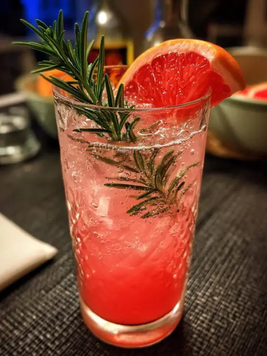 Grapefruit Rosemary Sparkler Mocktail