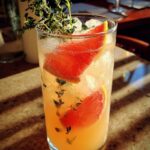 Grapefruit Thyme Fizz with Gin & Herbal Syrup