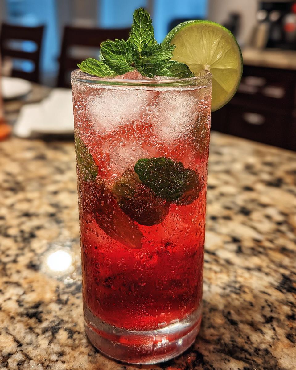 Hibiscus Spritz Mocktail - detail 2