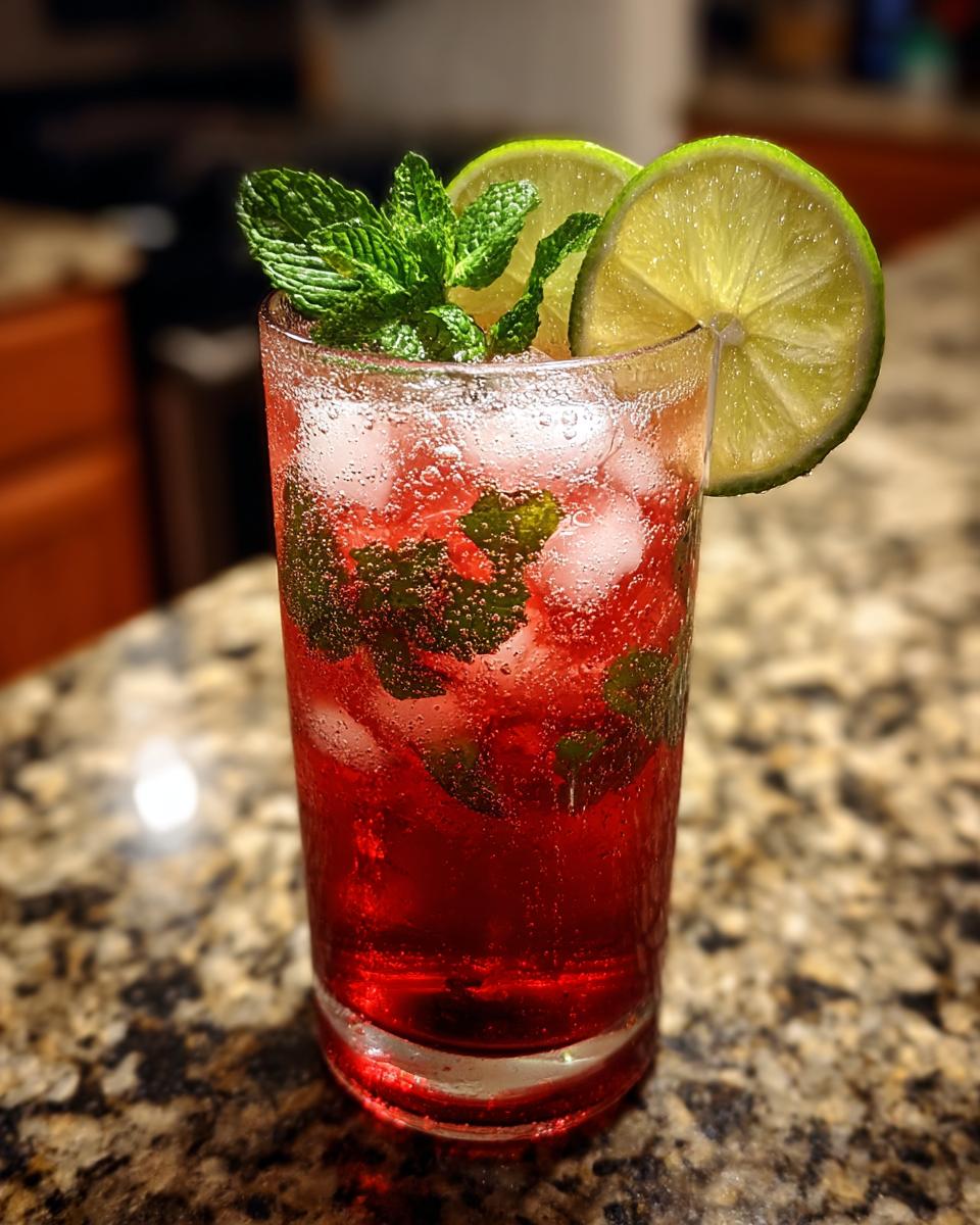 Hibiscus Spritz Mocktail - detail 3