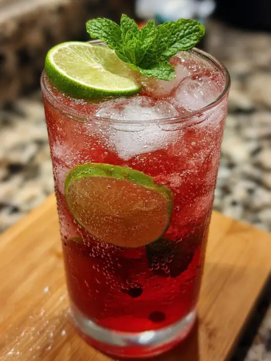 Hibiscus Spritz Mocktail