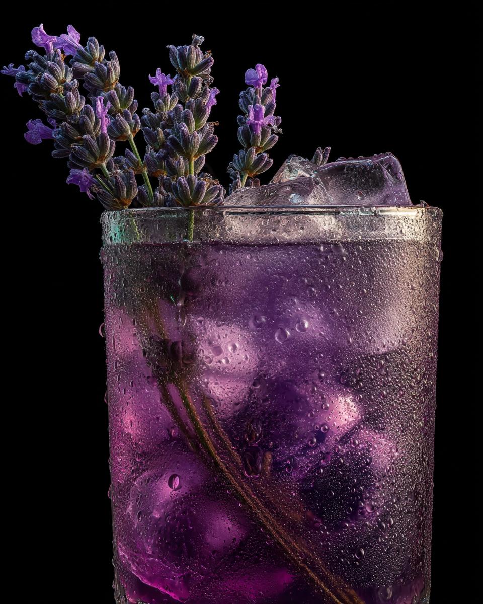 Holiday Blueberry Lavender Cooler - detail 1