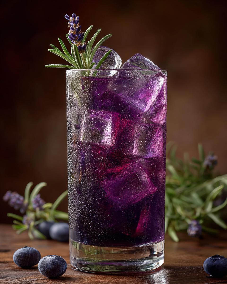 Holiday Blueberry Lavender Cooler - detail 2