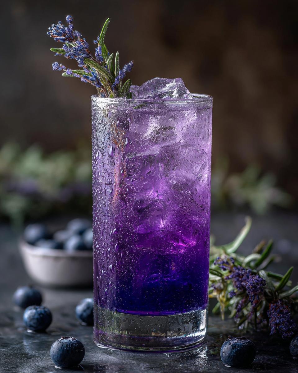 Holiday Blueberry Lavender Cooler - detail 5