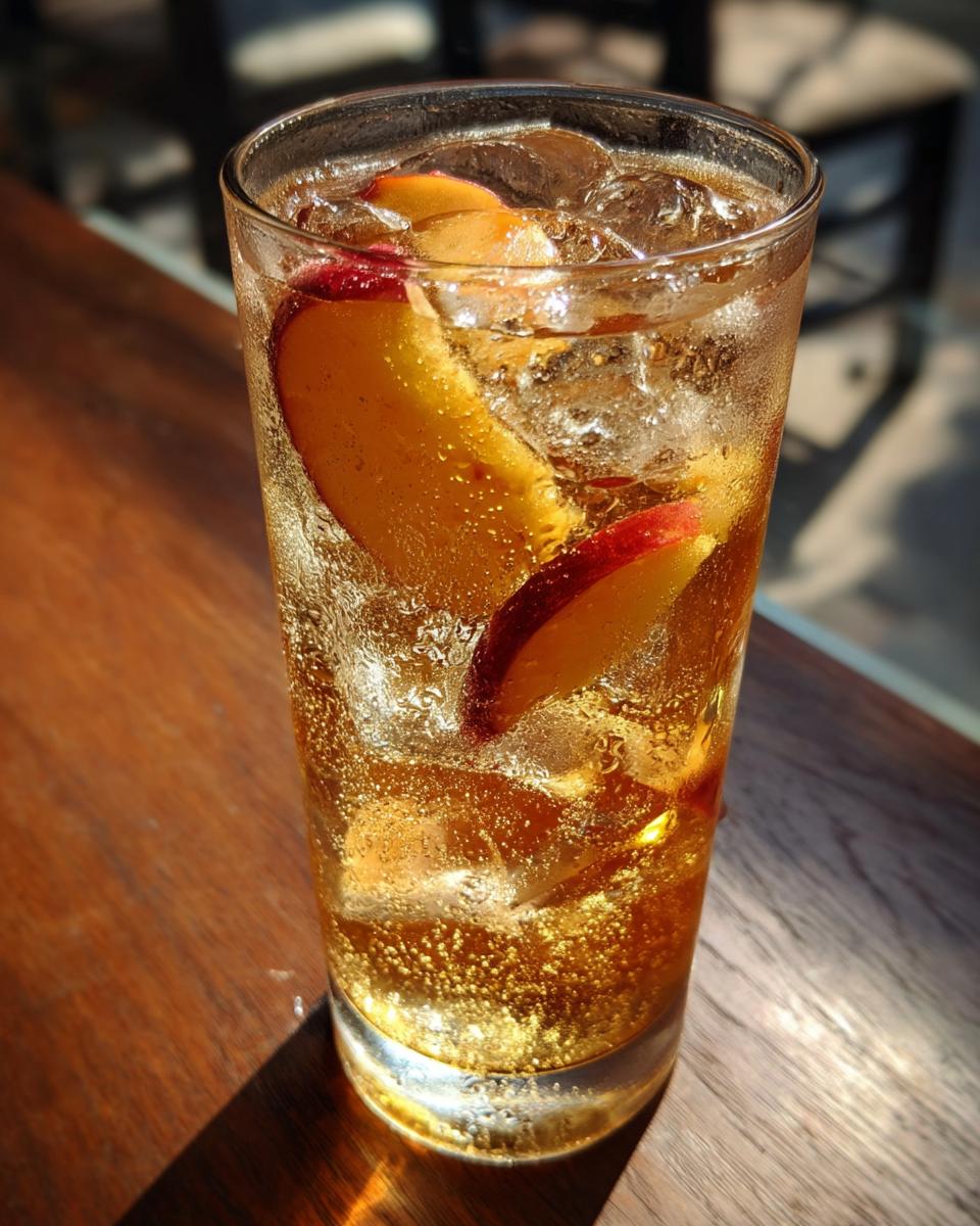 Holiday Ginger Peach Sparkling Tea - detail 1