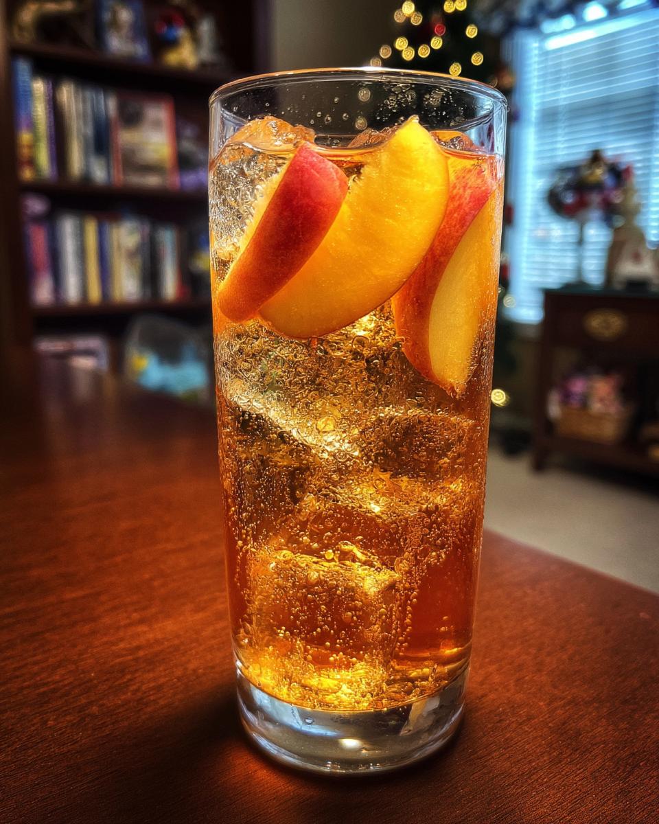 Holiday Ginger Peach Sparkling Tea - detail 2