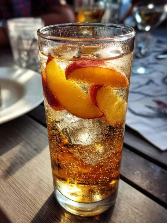 Holiday Ginger Peach Sparkling Tea