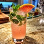 Holiday Grapefruit Mint Tonic