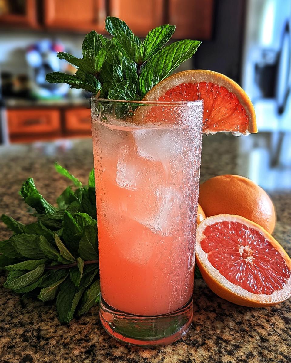 Holiday Grapefruit Mint Tonic - detail 3
