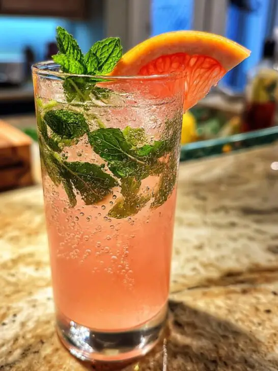 Holiday Grapefruit Mint Tonic