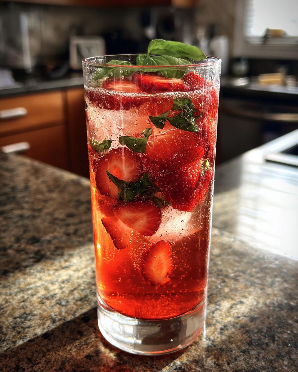 Independence Day Strawberry Basil Cooler - detail 1