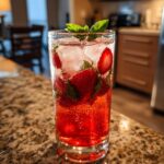 Independence Day Strawberry Basil Cooler