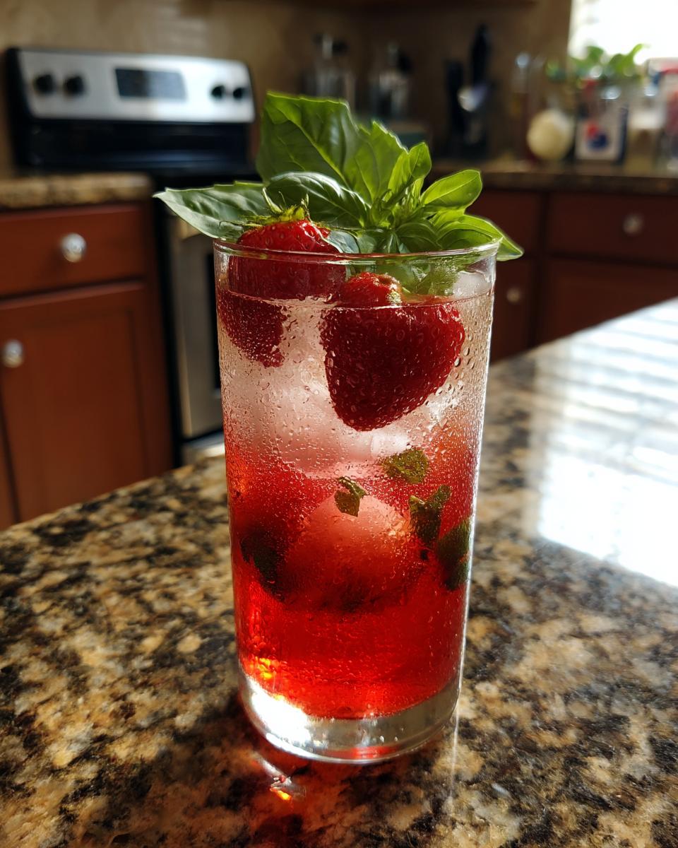 Independence Day Strawberry Basil Cooler - detail 2
