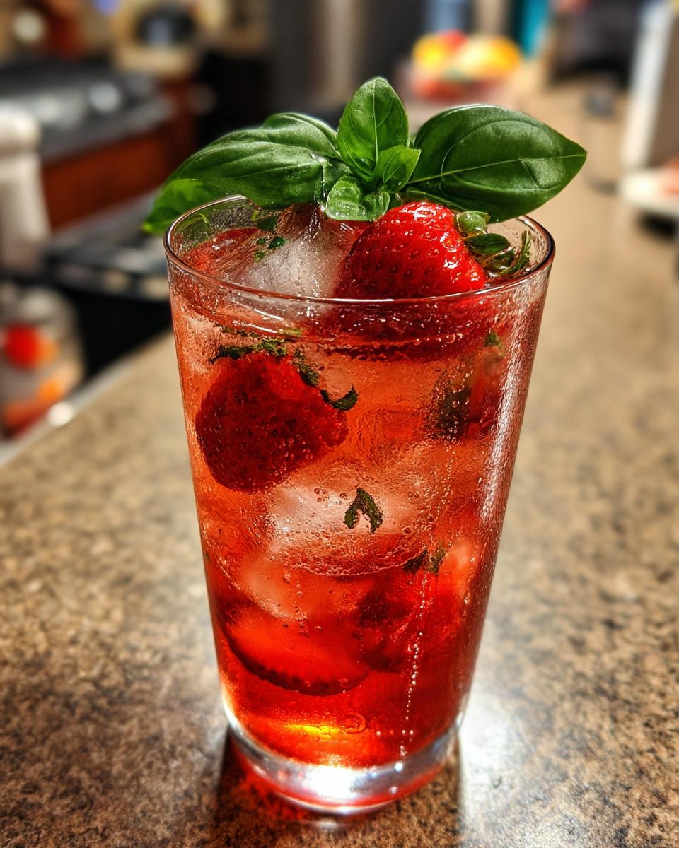 Independence Day Strawberry Basil Cooler - detail 3