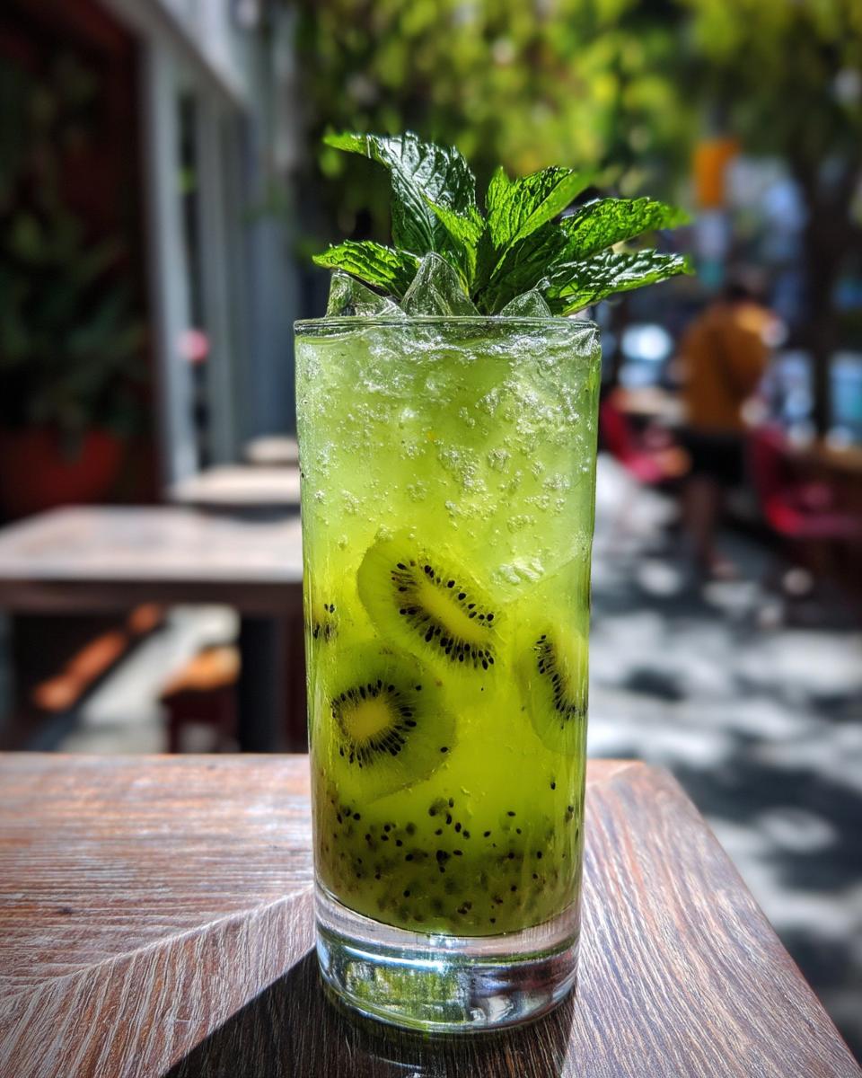 Kiwi Mint Iced Tea Mocktail - detail 3