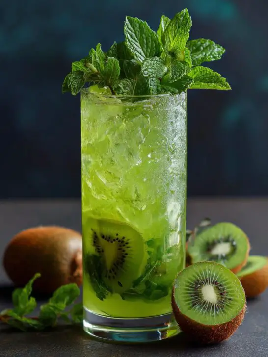 Kiwi Mint Iced Tea Mocktail