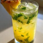 Labor Day Pineapple Basil Cooler
