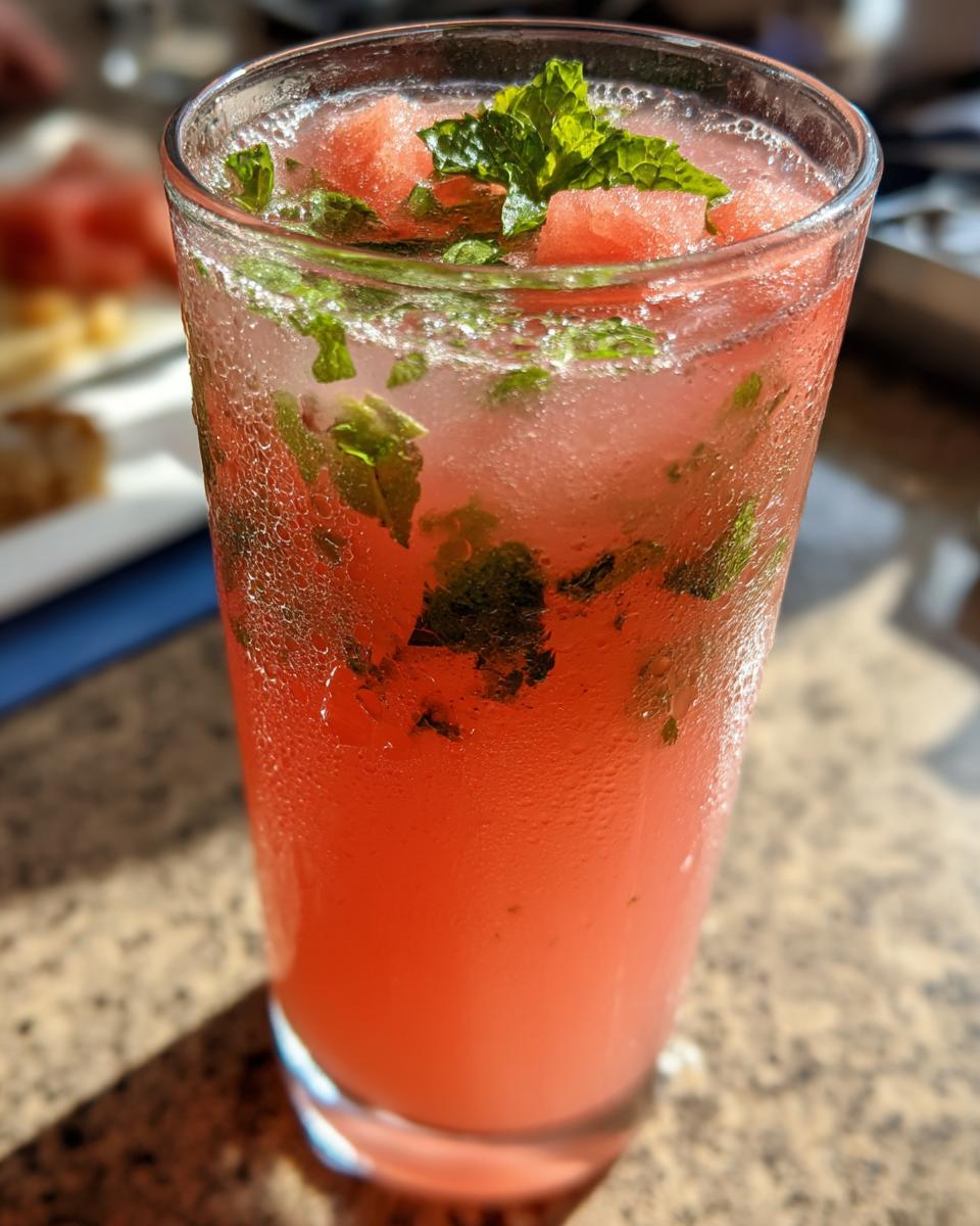 Labor Day Watermelon Mint Cooler - detail 2