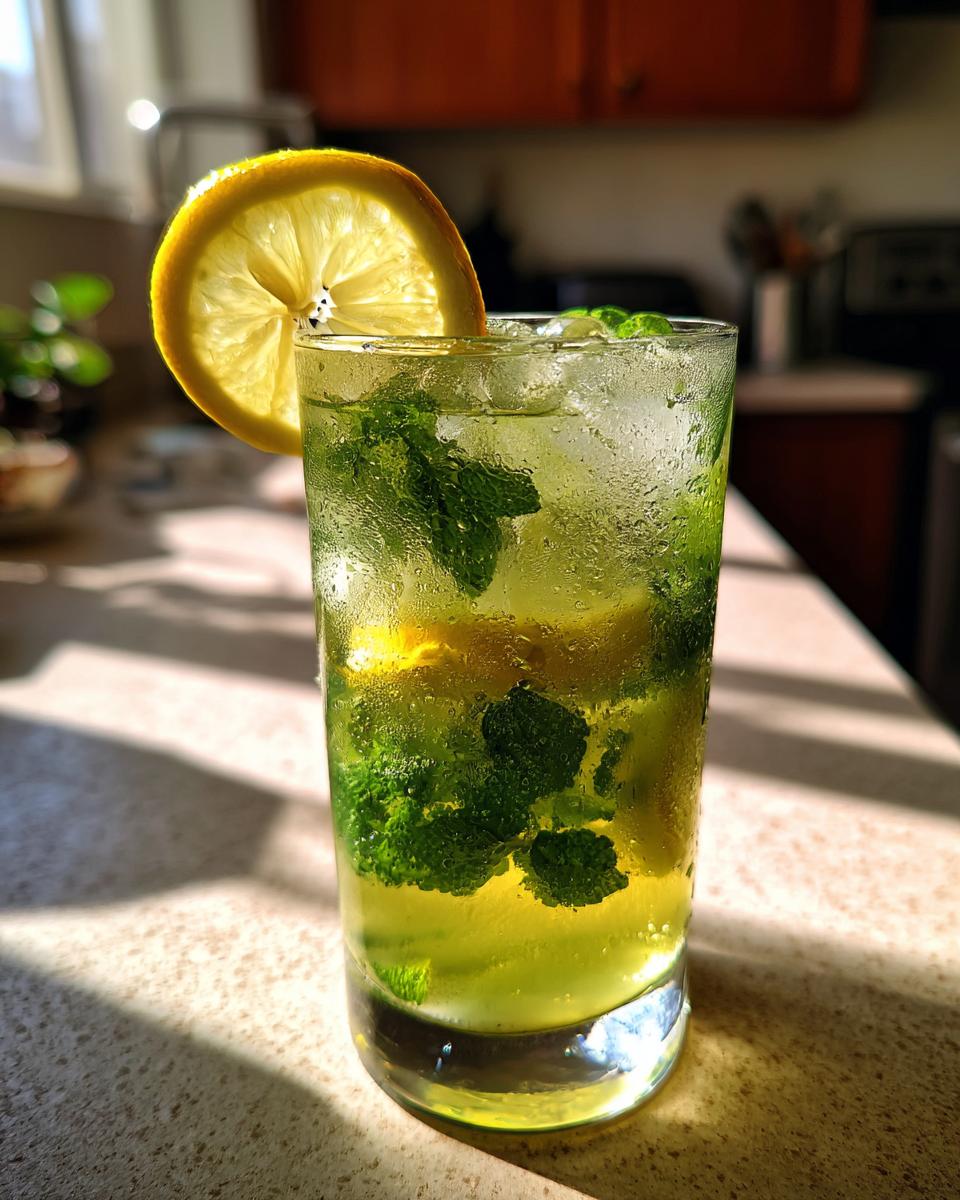 Lemon Mint Iced Green Tea Mocktail - detail 1