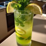 Lemon Mint Iced Green Tea Mocktail