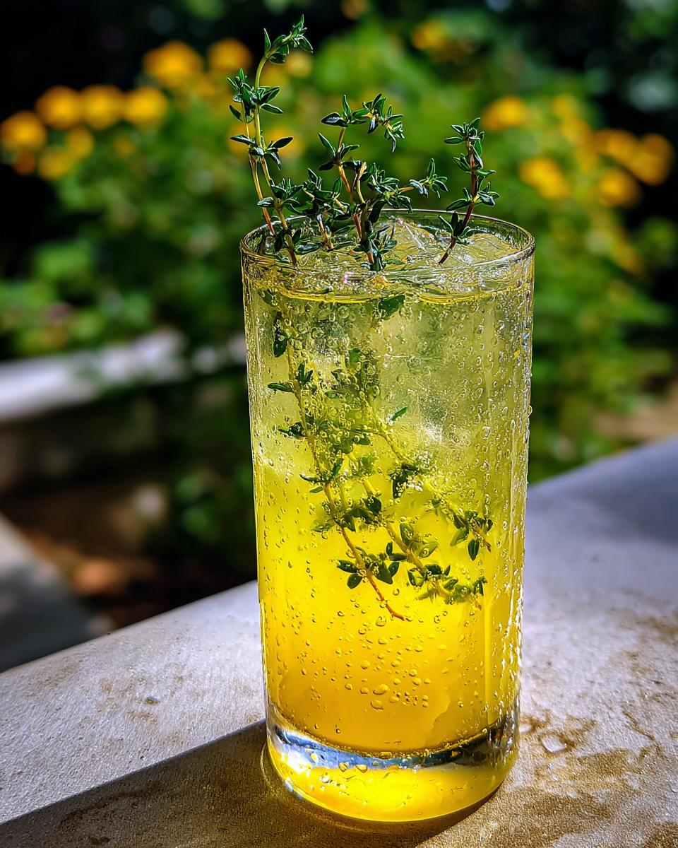 Lemon Thyme Garden Mocktail - detail 1