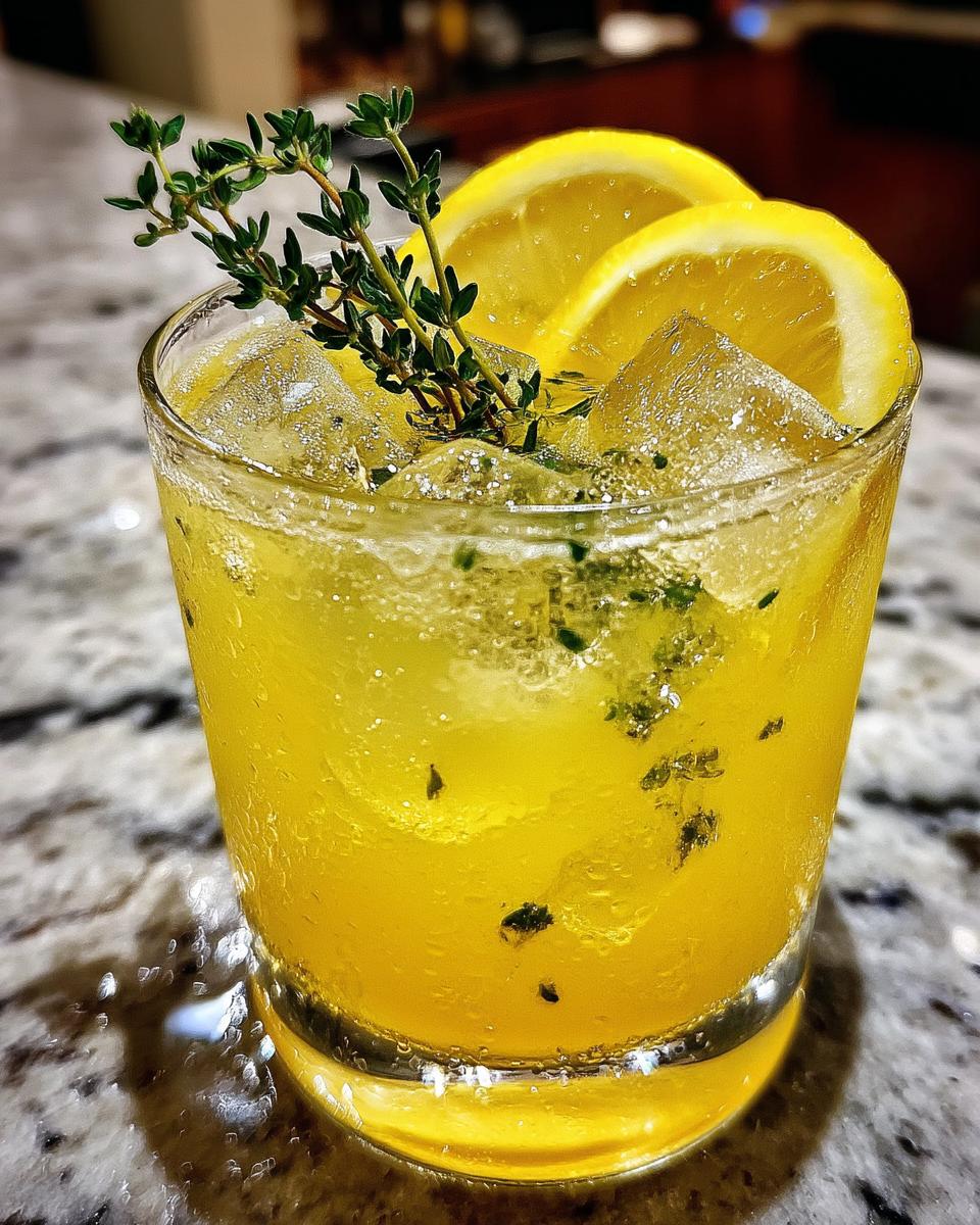 Lemon Thyme Garden Mocktail - detail 1