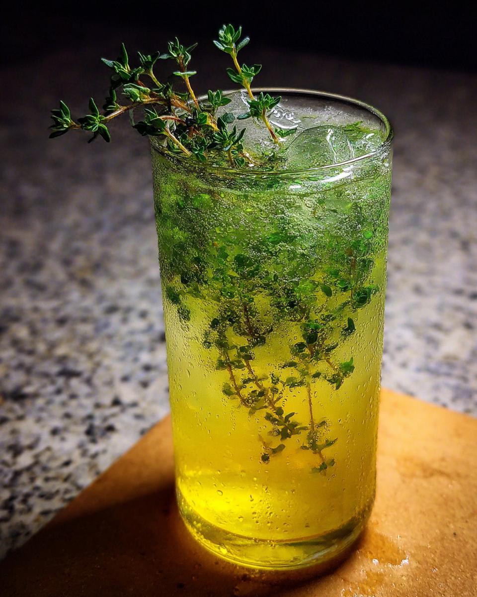 Lemon Thyme Garden Mocktail - detail 2