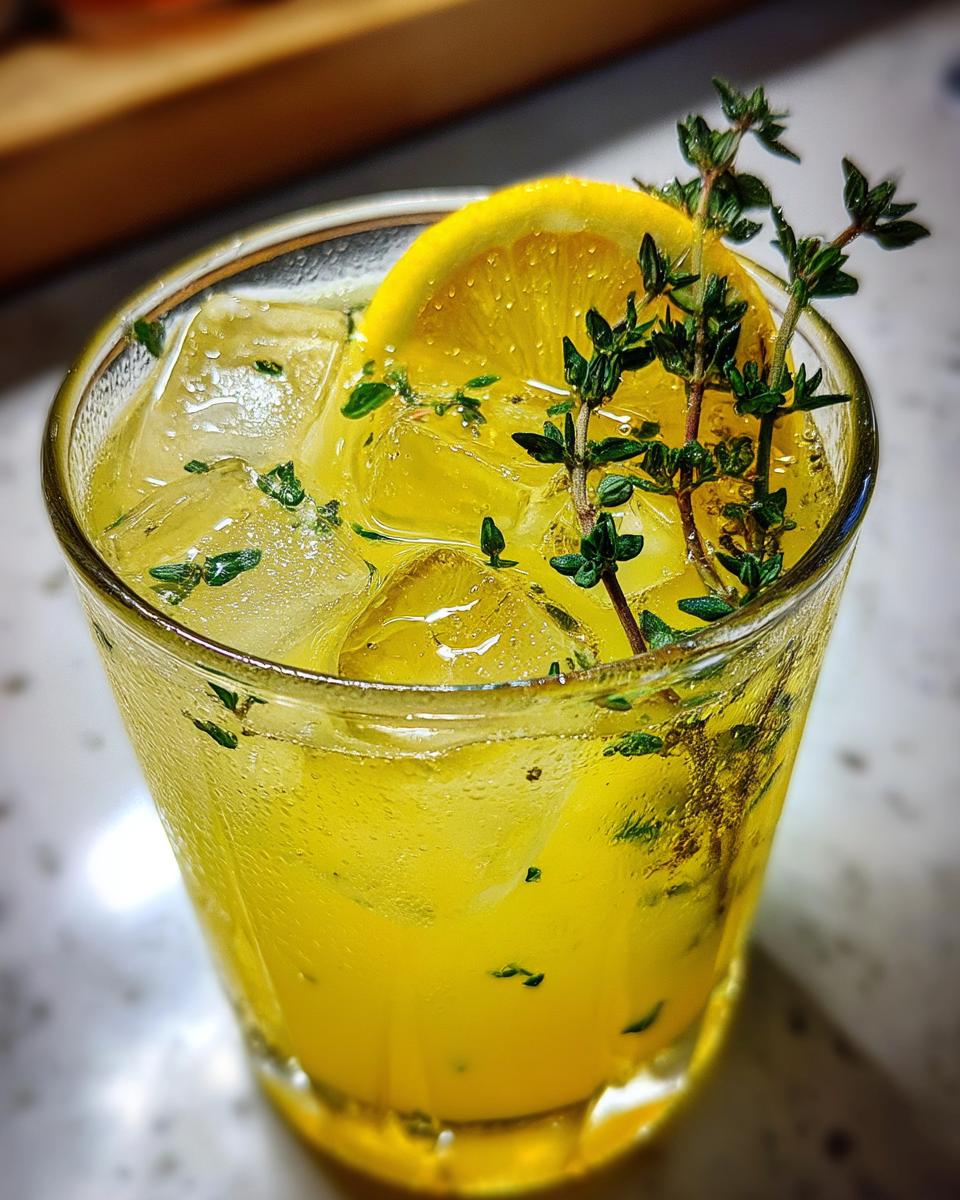 Lemon Thyme Garden Mocktail - detail 2