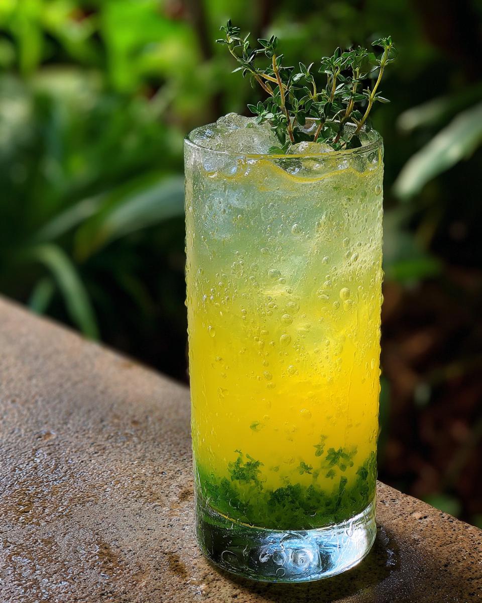Lemon Thyme Garden Mocktail - detail 3