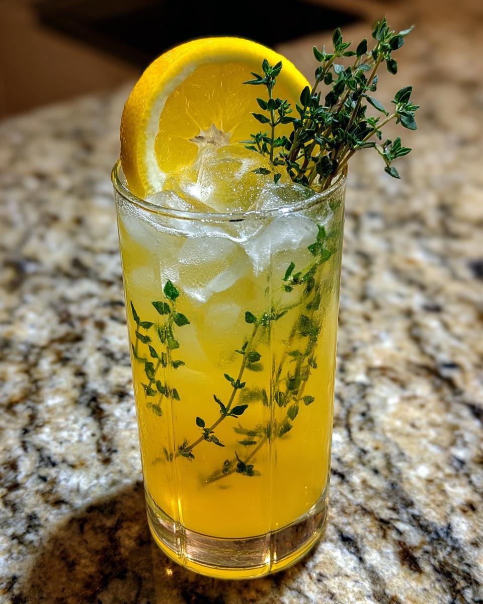 Lemon Thyme Garden Mocktail - detail 3