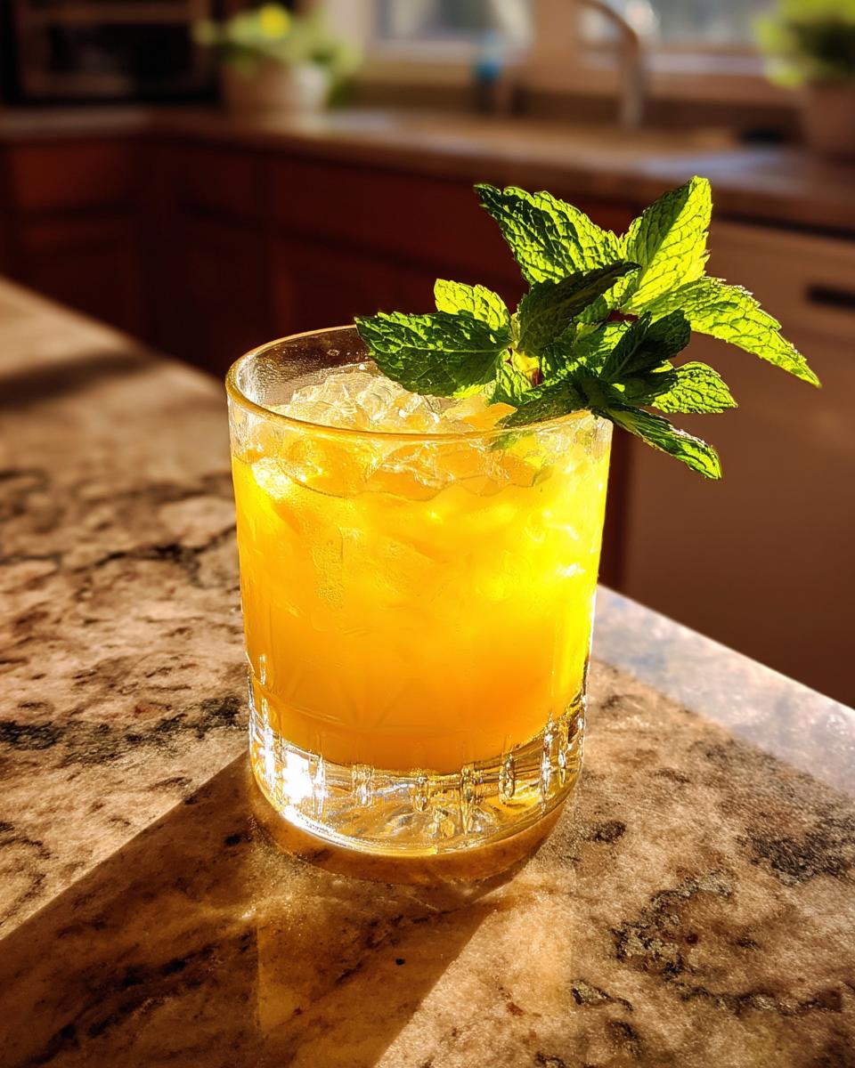 Mango Cardamom Cooler Mocktail - detail 2