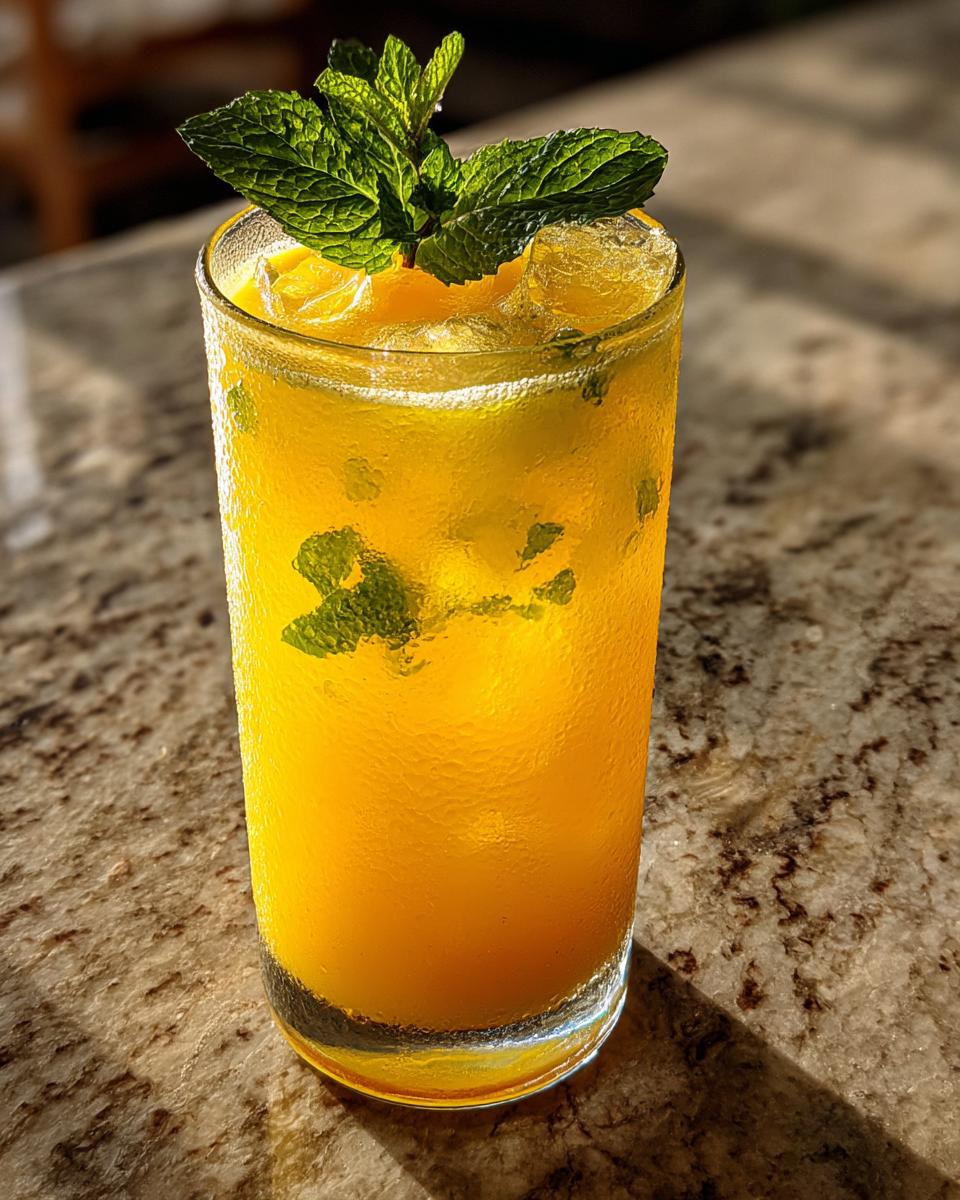 Mango Cardamom Cooler Mocktail - detail 4