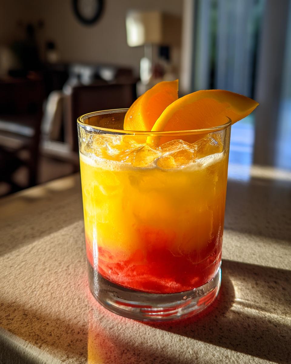 Mango Sunset Cocktail - detail 1