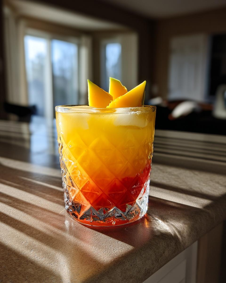 Mango Sunset Cocktail - detail 2