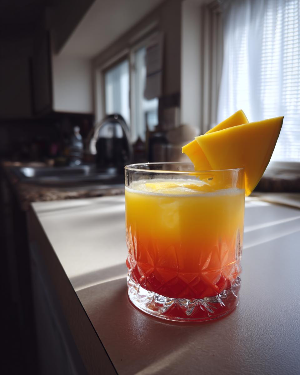Mango Sunset Cocktail - detail 4