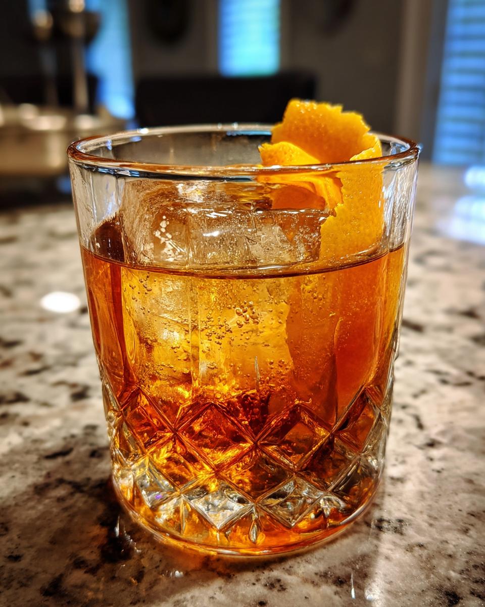 Maple Bourbon Old Fashioned with Orange Bitters - detail 2