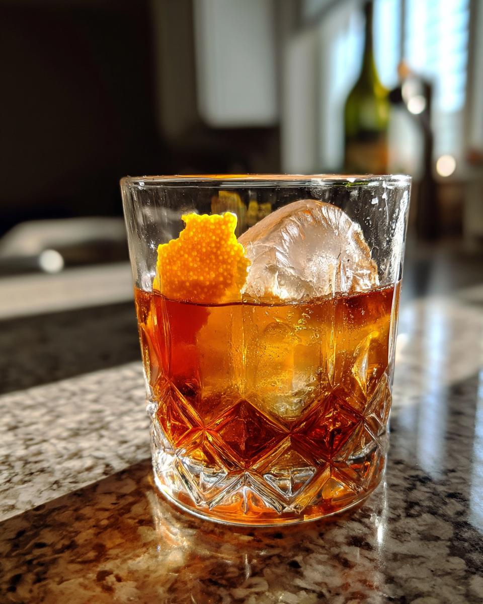 Maple Fig Old Fashioned Cocktail - detail 1
