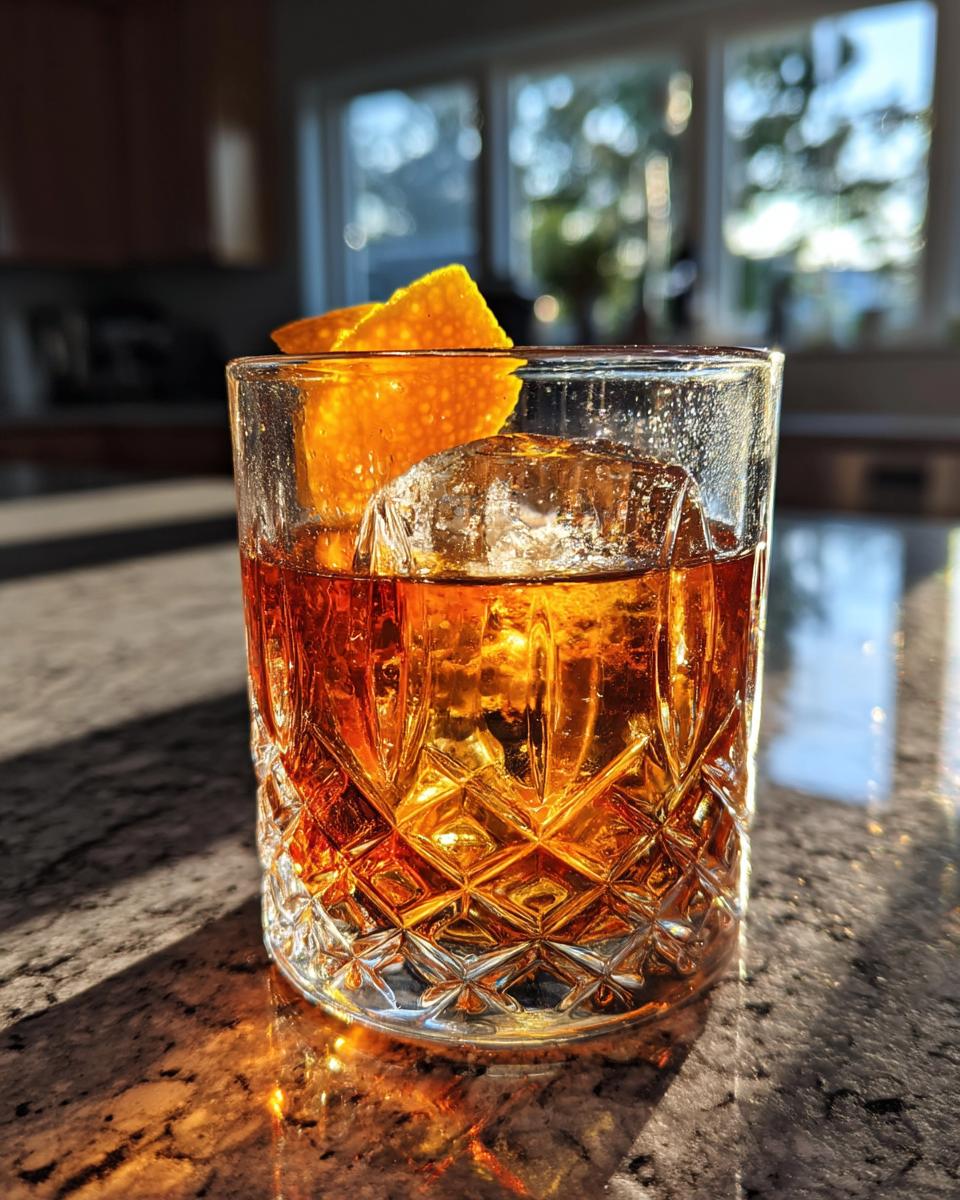 Maple Fig Old Fashioned Cocktail - detail 2