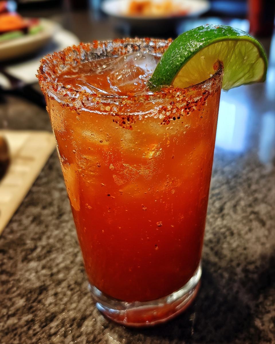 Mexican Shrimp Cocktail Michelada with Spicy Tomato Lager - detail 3