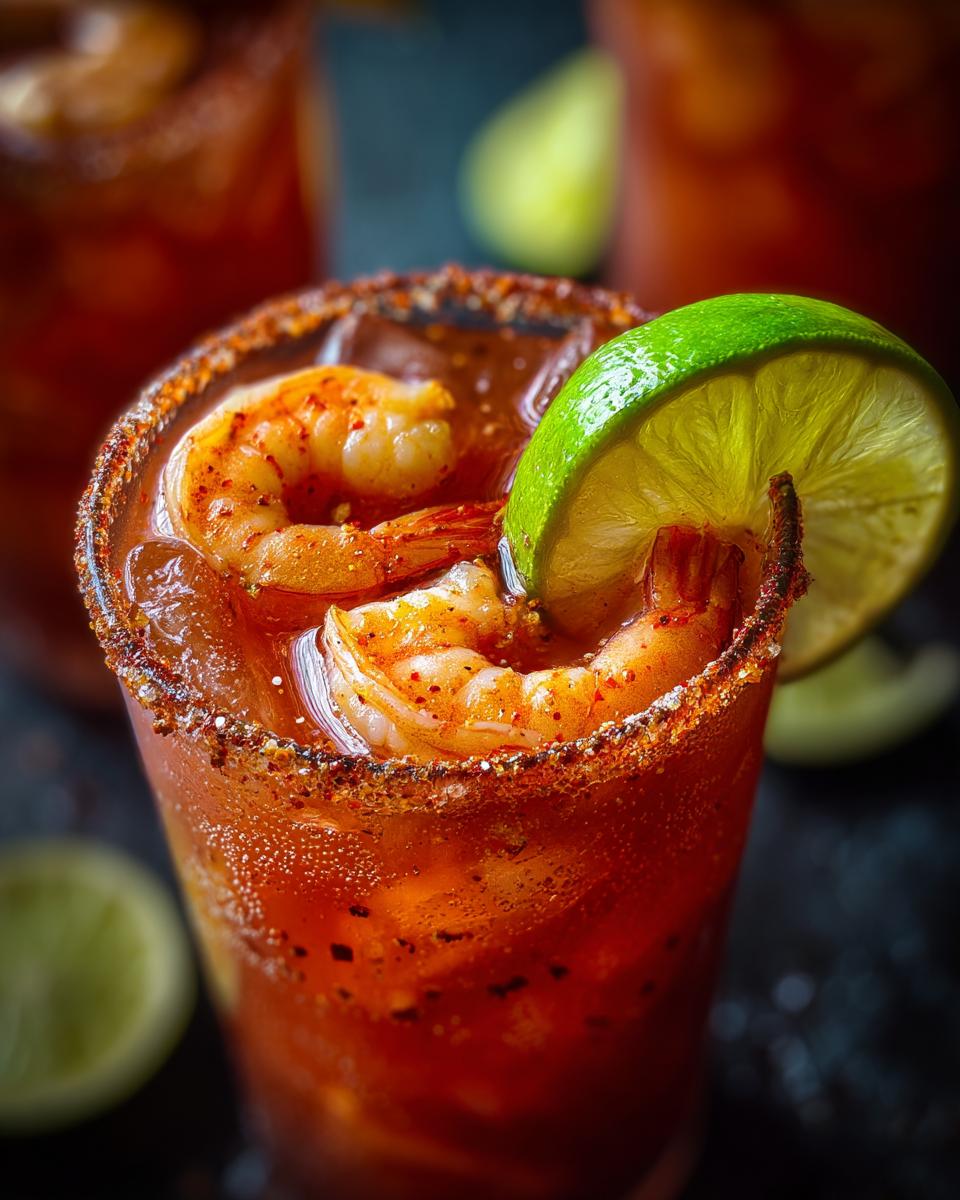 Mexican Shrimp Cocktail Michelada with Spicy Tomato Lager - detail 5
