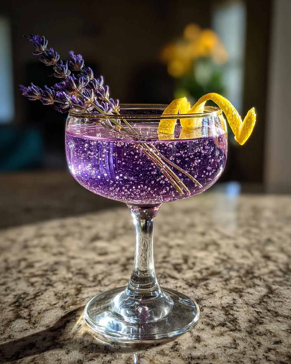 Midnight Lavender Gin Sparkle - detail 1