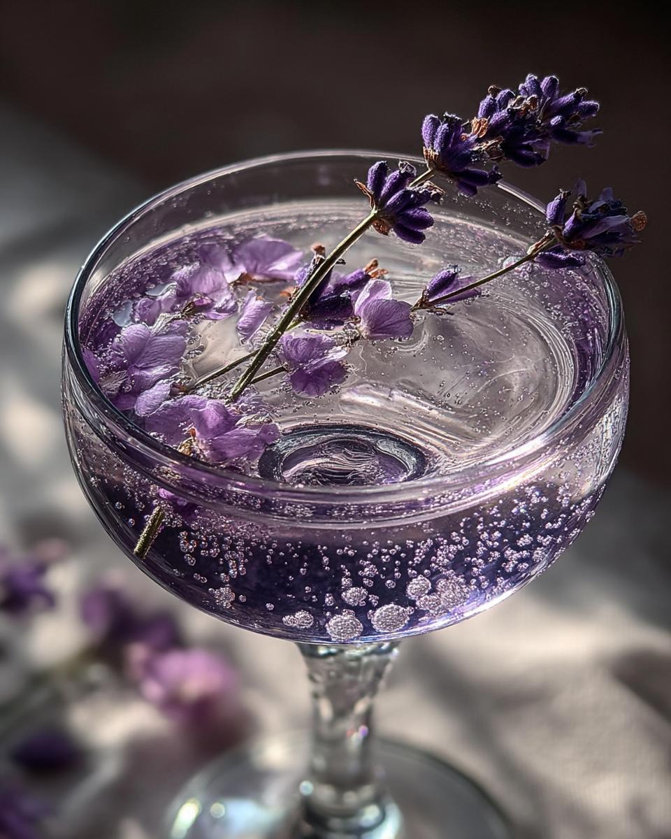 Midnight Lavender Gin Sparkle - detail 2