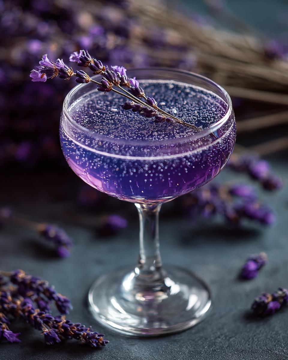 Midnight Lavender Gin Sparkle - detail 3
