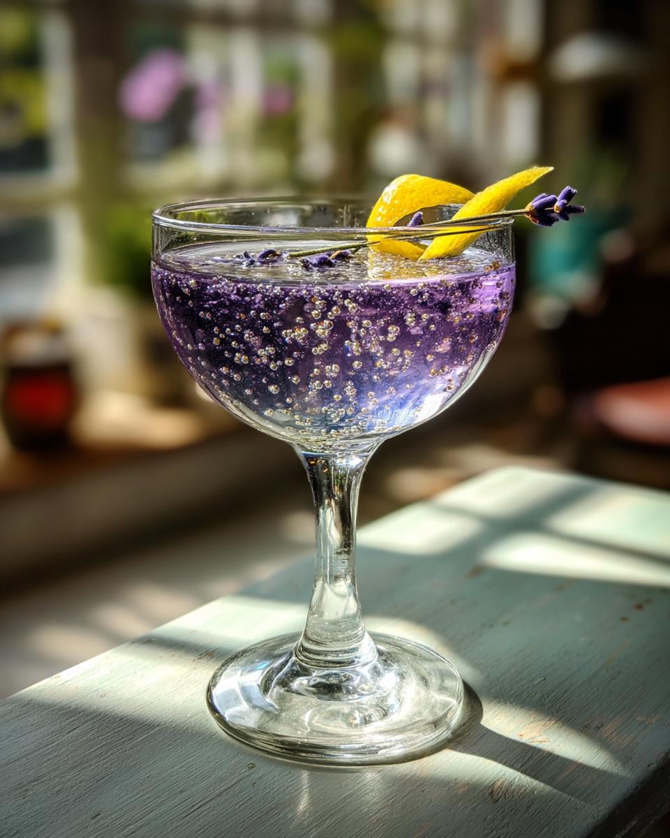 Midnight Lavender Gin Sparkle - detail 3