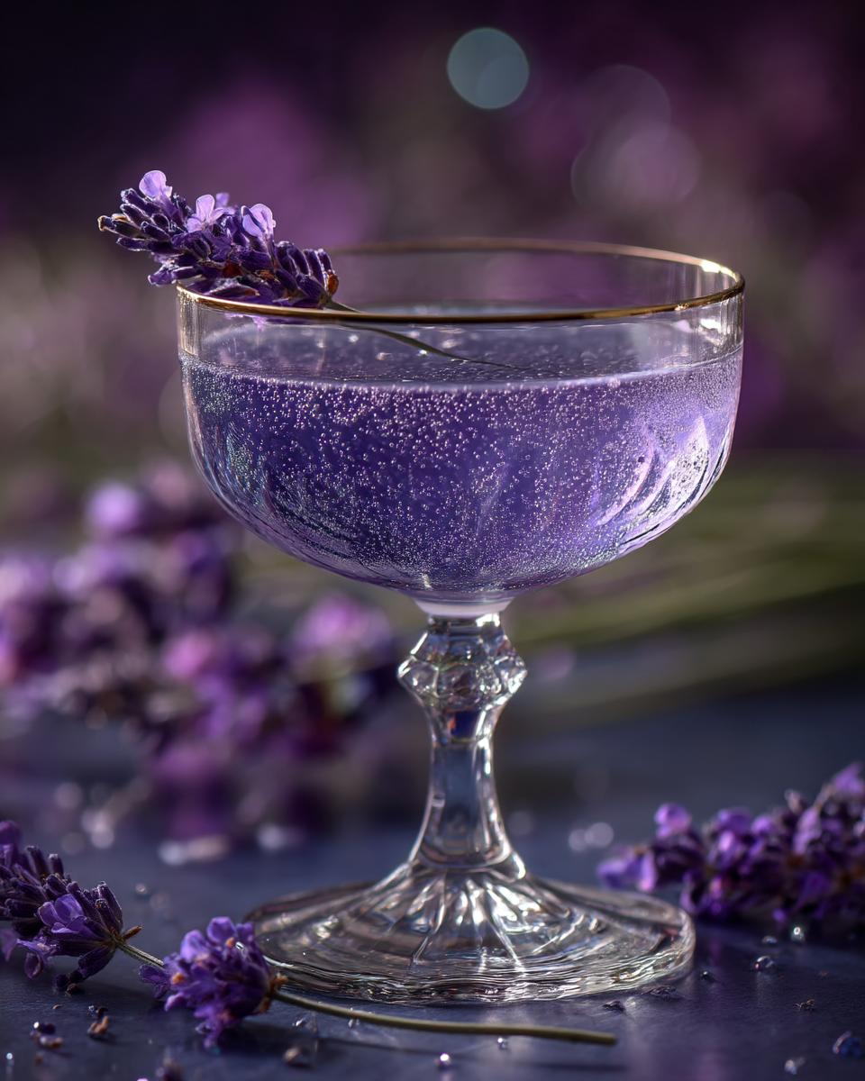 Midnight Lavender Gin Sparkle - detail 4