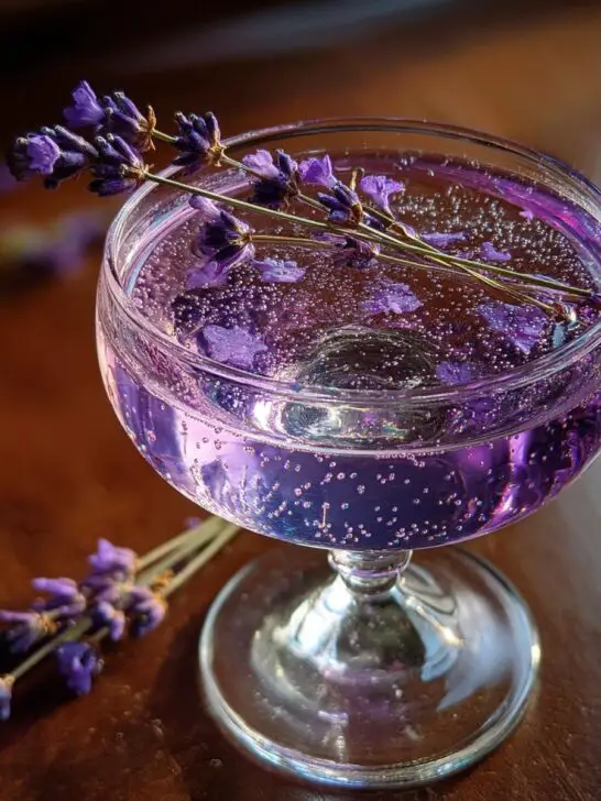 Midnight Lavender Gin Sparkle