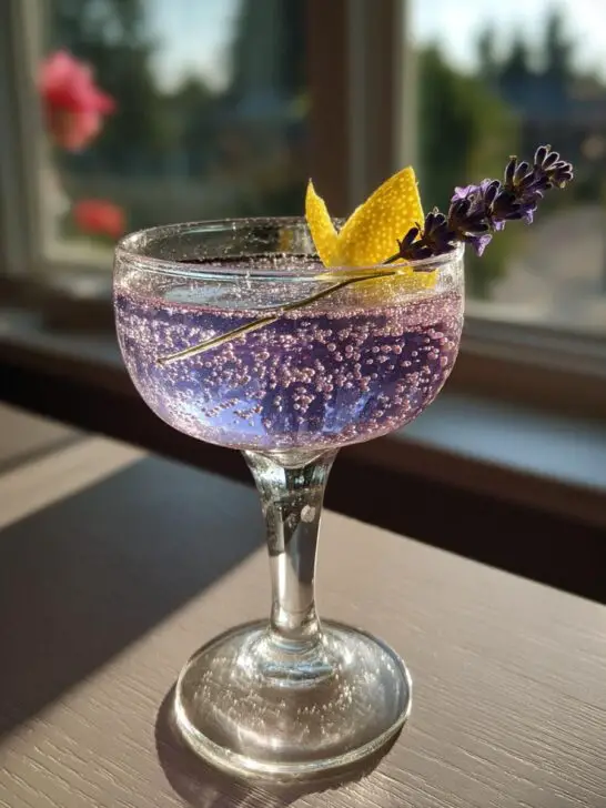 Midnight Lavender Gin Sparkle