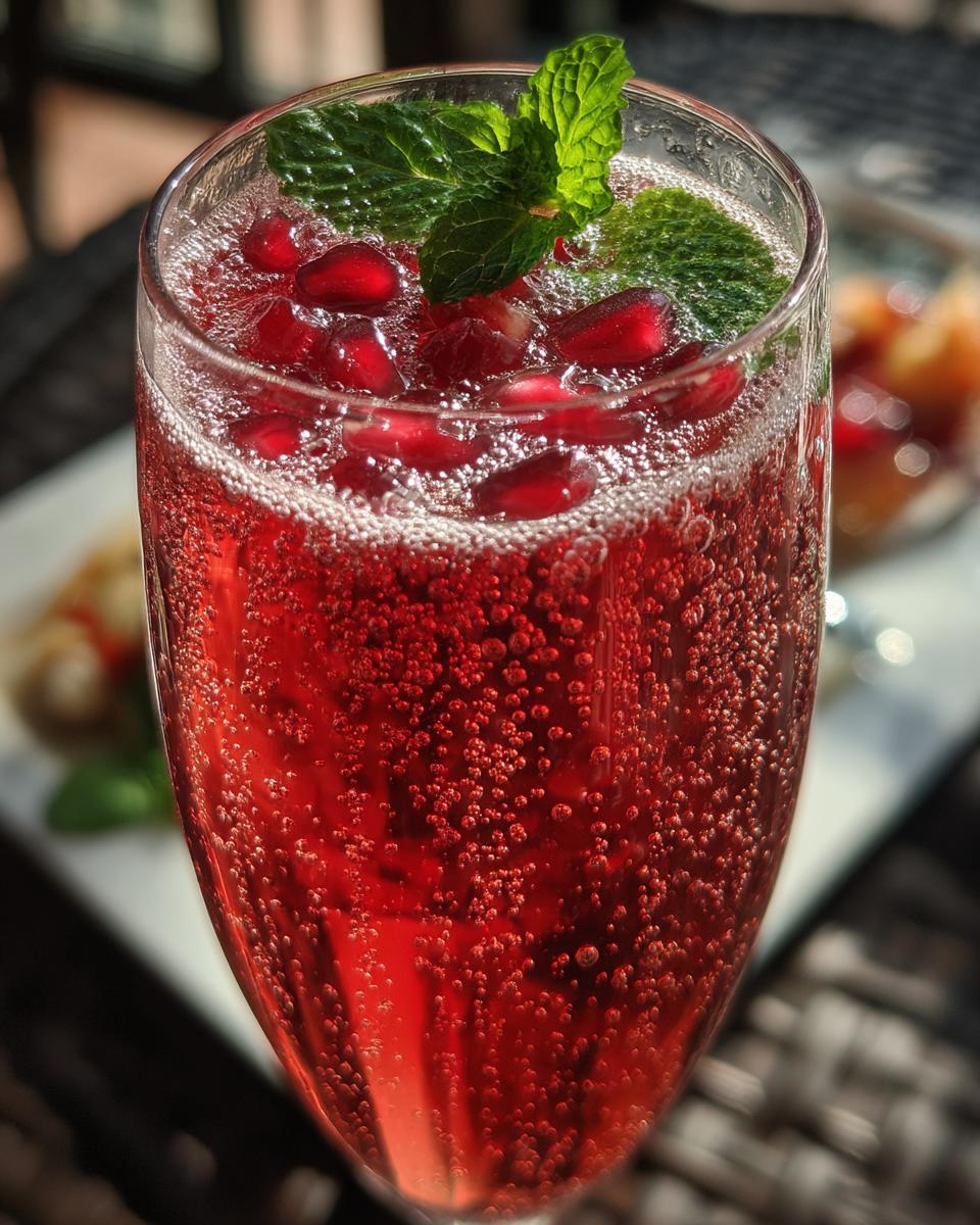 Minted Pomegranate Champagne Kiss - detail 1
