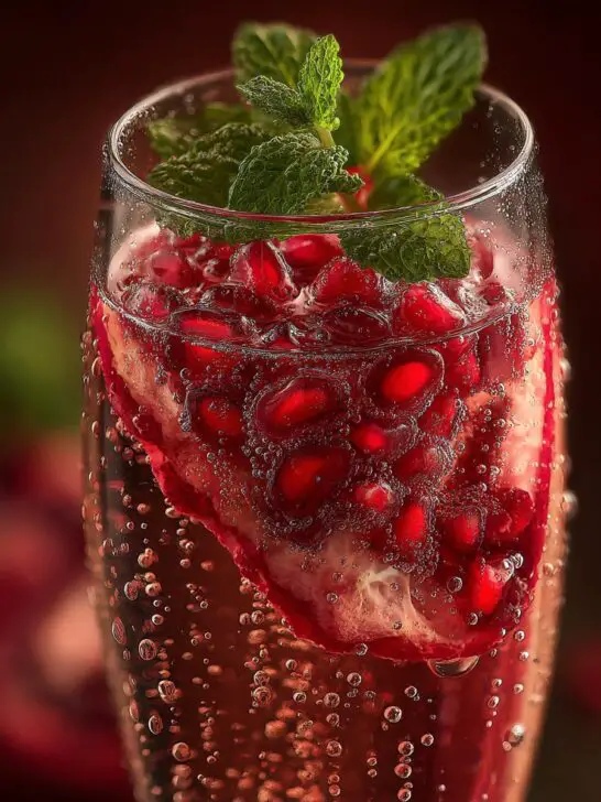 Minted Pomegranate Champagne Kiss