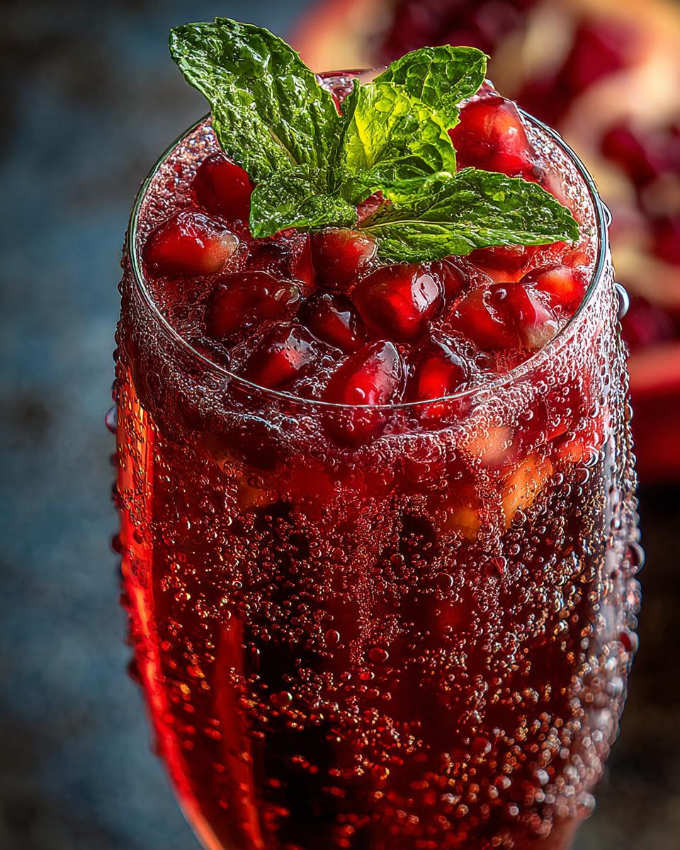 Minted Pomegranate Champagne Kiss - detail 3